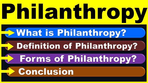 philanthropy as it is used in the textbook means|Definition of Philanthropy .